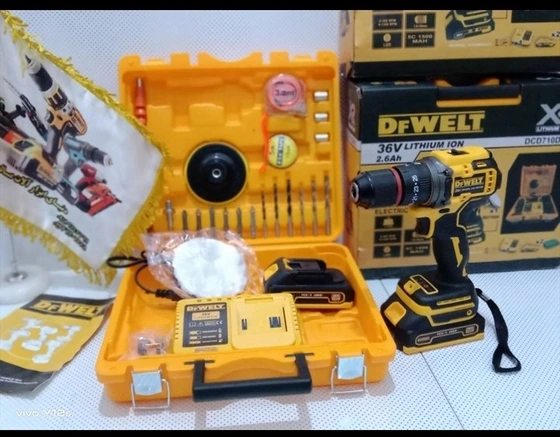 دریل شارژی دیوالت مدل DW4500 ظرفیت ۳۶ ولت پولیش دار